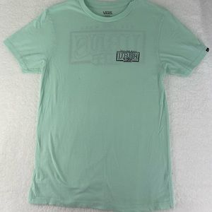 VANS OFF THE WALL Men’s Slim Fit Soft T-Shirt  Short Sleeve Light Green Size S